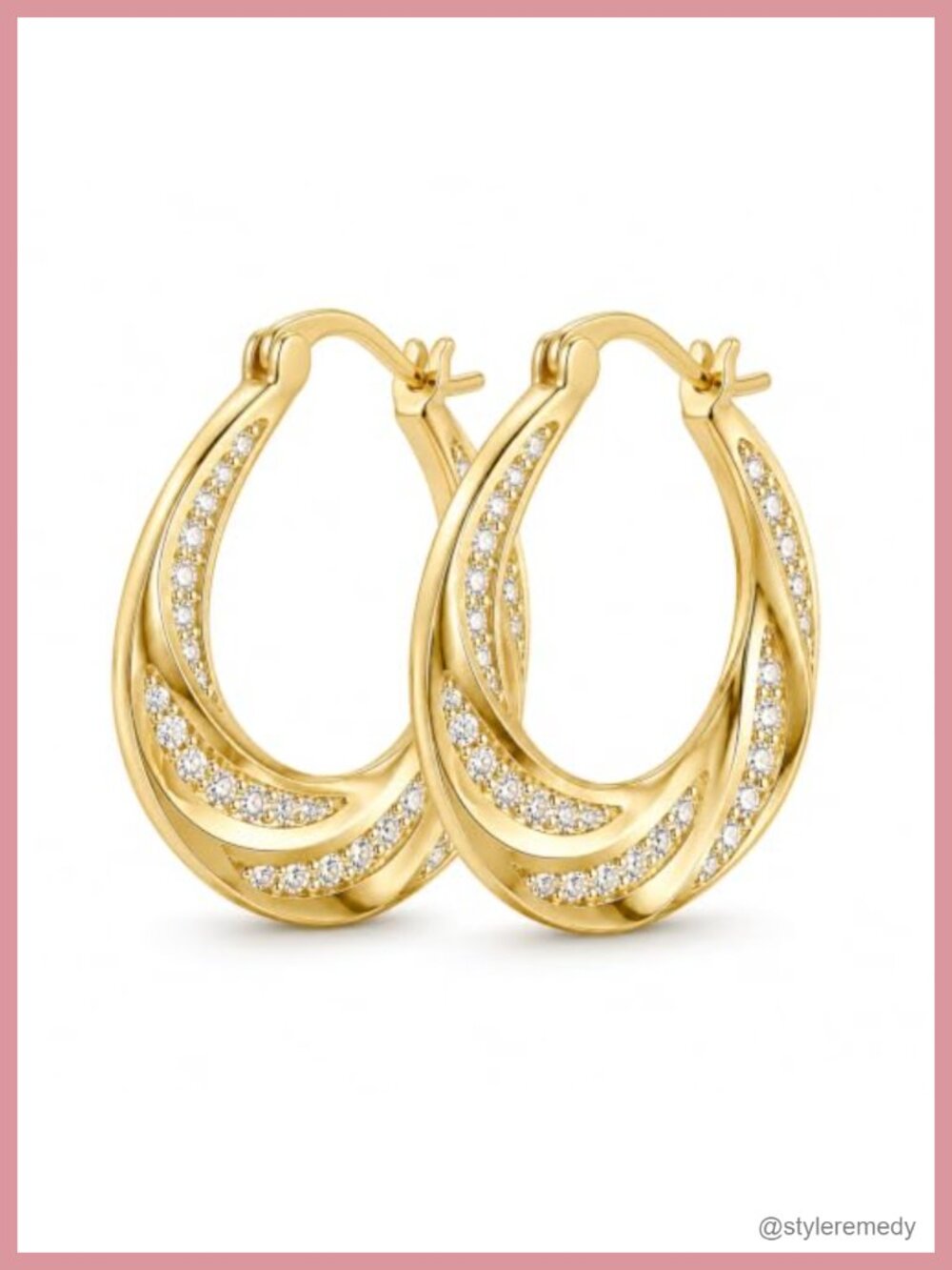 Gold Dainty Hoop Earrings Hypoallergenic Lightweight 14K Gold Plated Huggie